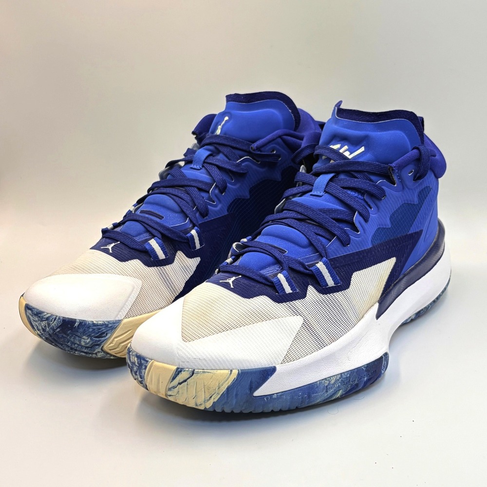 Jordan Zion 1 Hyper Royal White Blue Basketball Shoes DC4208-401 Mens 10